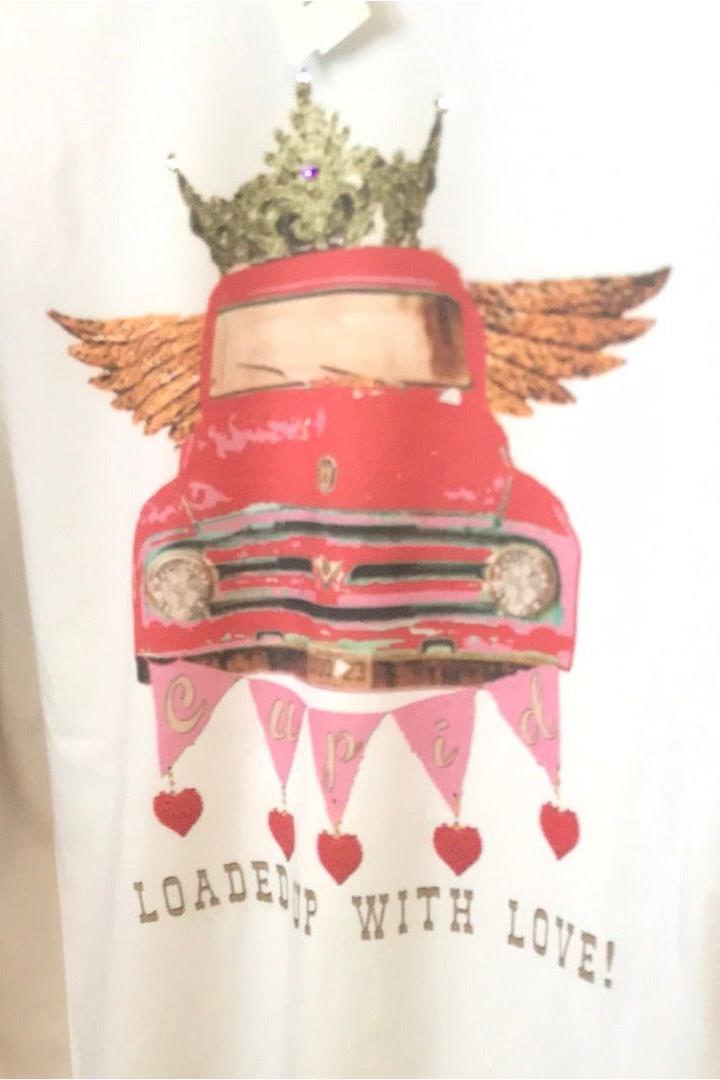 X LOADED TOP W/SEQUINS