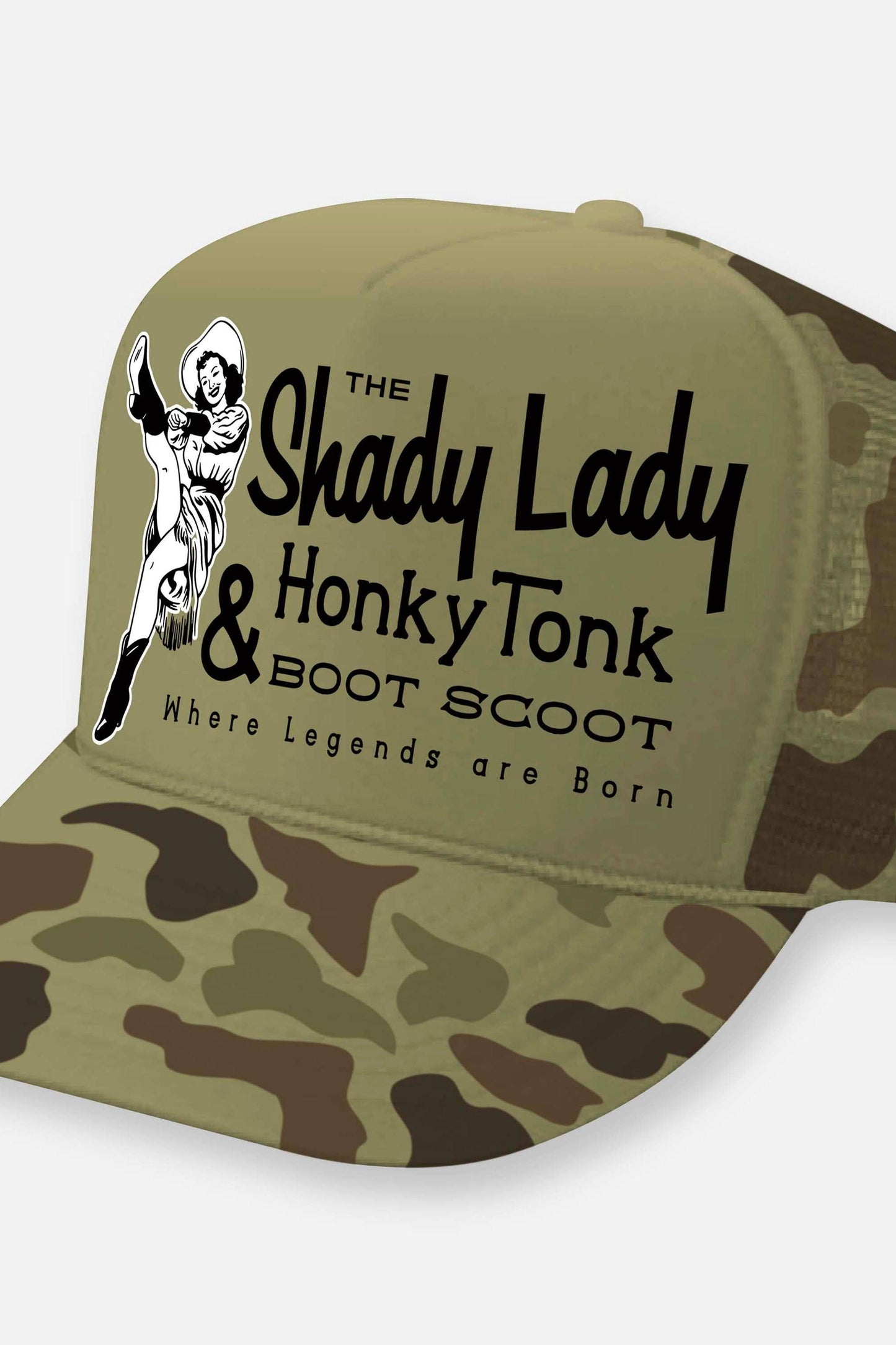 THE SHADY LADY HONKY TONK HATS: Hot Pink-Black