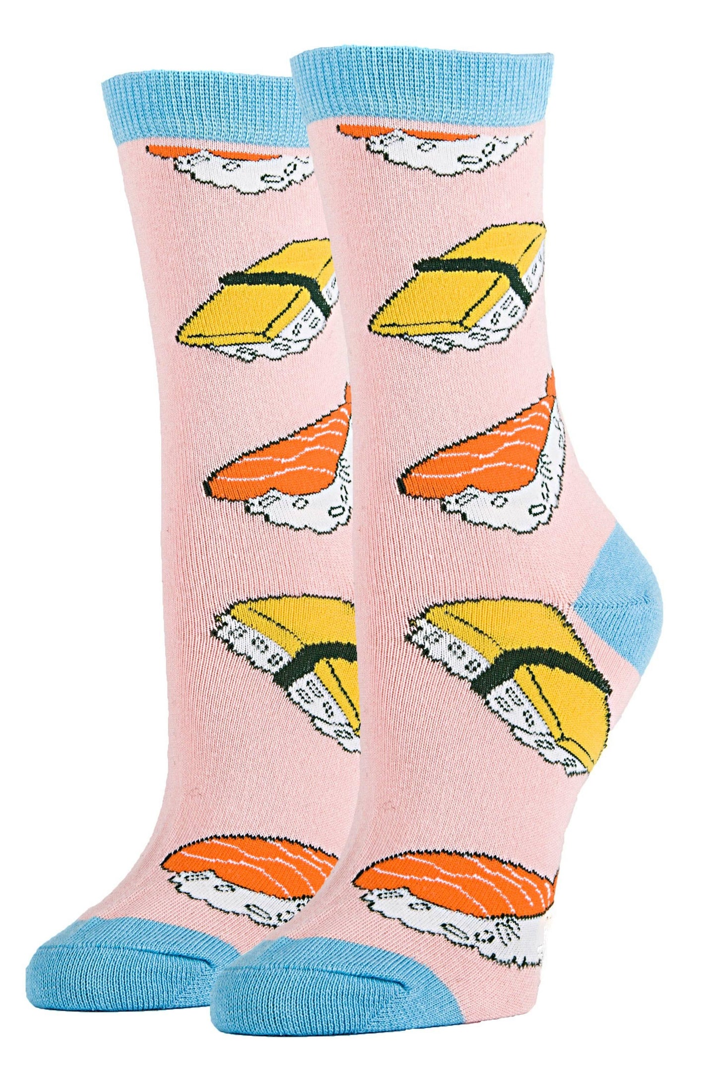 Sushi Rocks | Women's Novelty Funny Cotton Crew Socks 9021