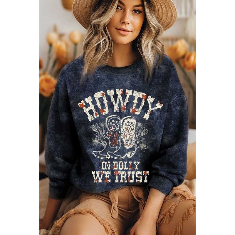 IN DOLLY WE TRUST SWEATSHIRT in BLACK