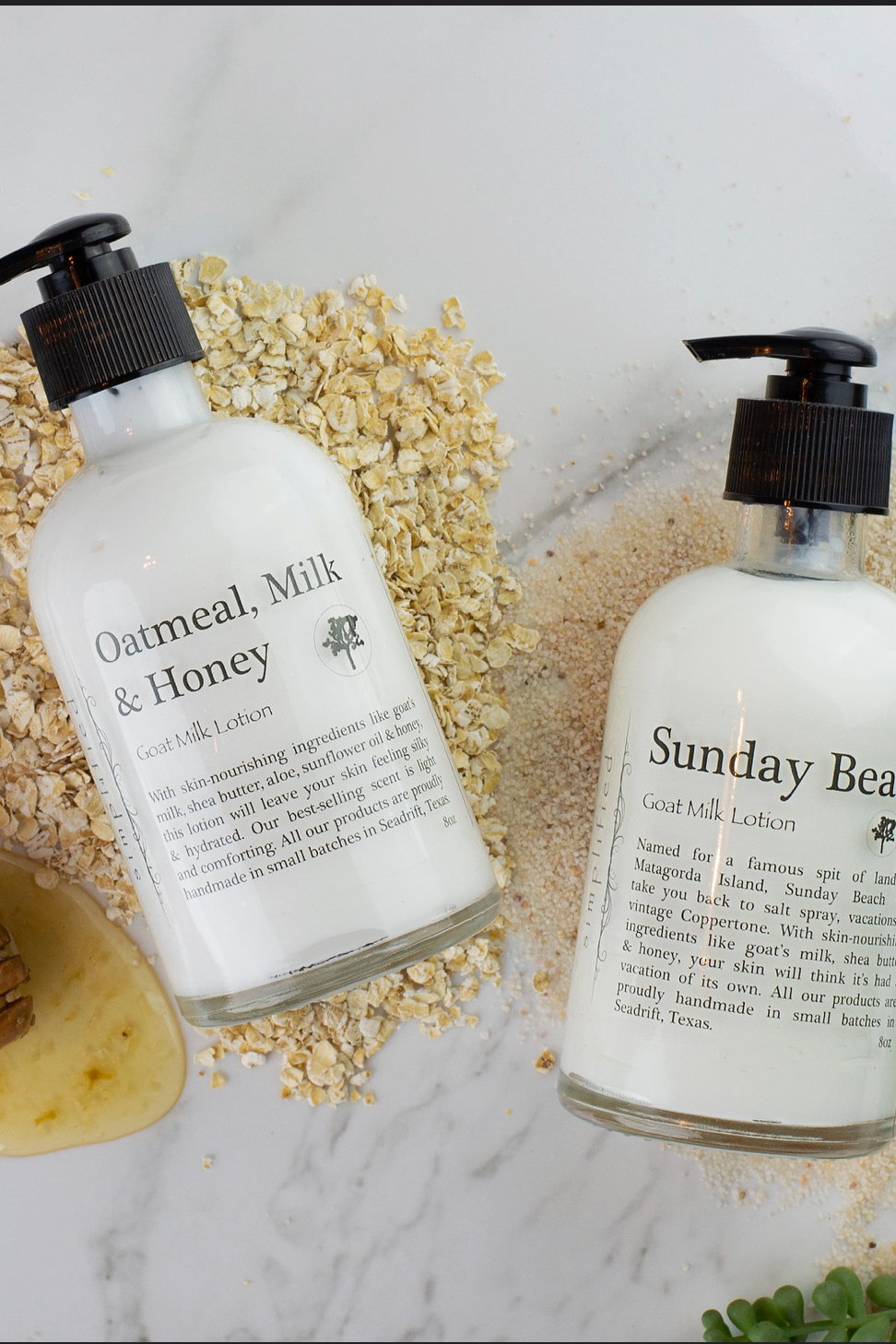 8oz Goat Milk Lotion: White Tea