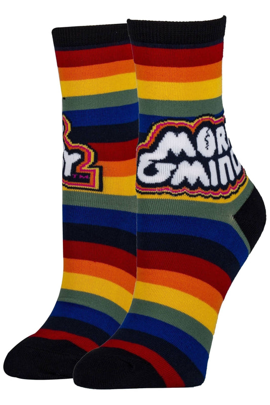 Mork and Mindy | Women's Cotton Crew Funny Socks 20472