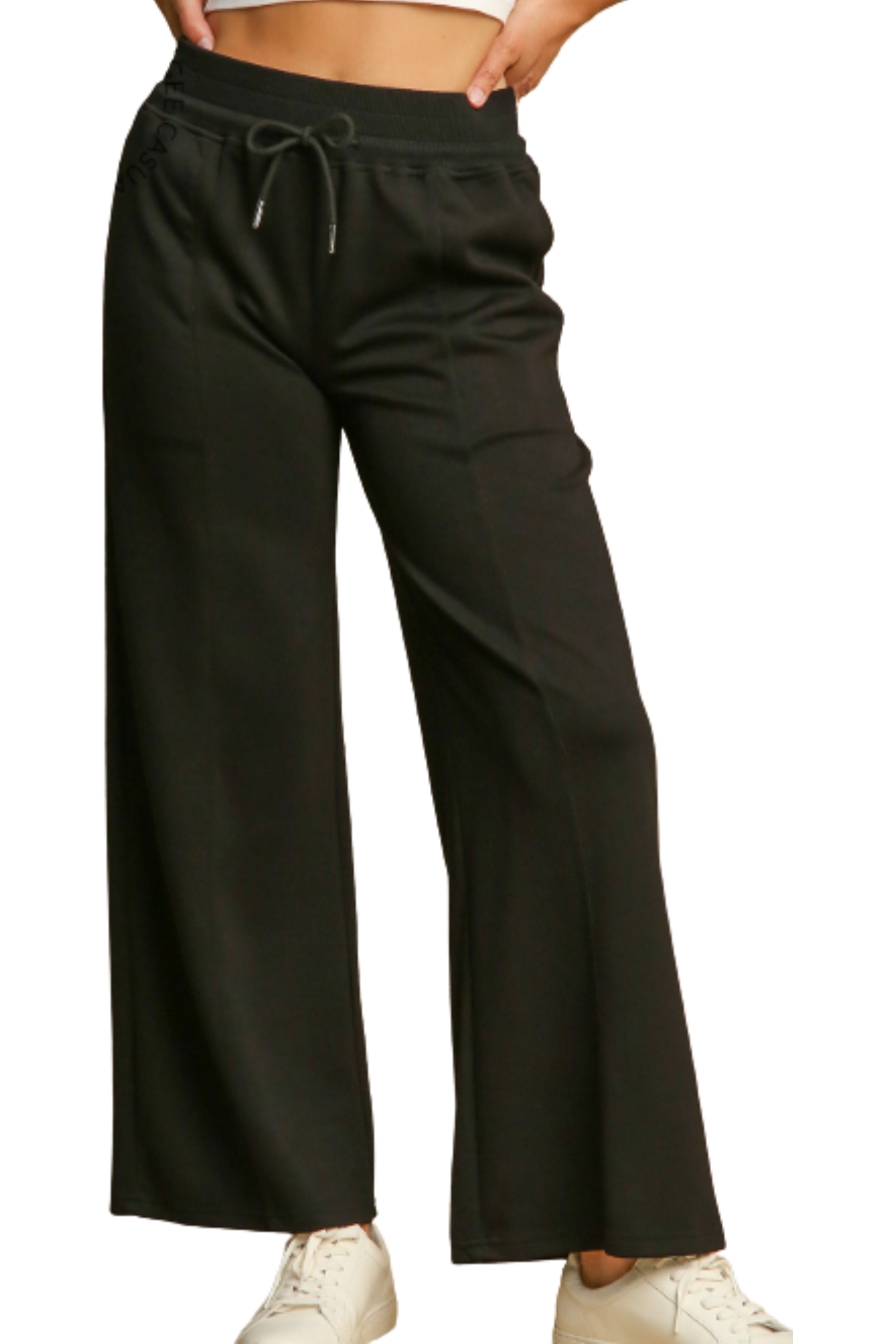 UMGEE LUXKNIT TOP & PANTin BLACK