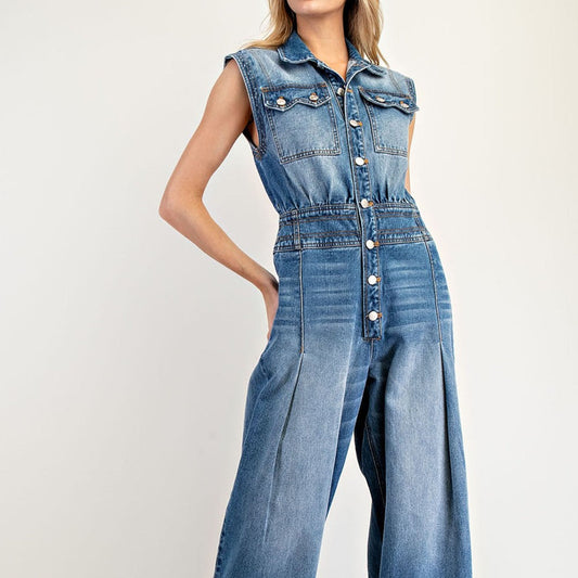 DENIM JUMPSUIT 10830