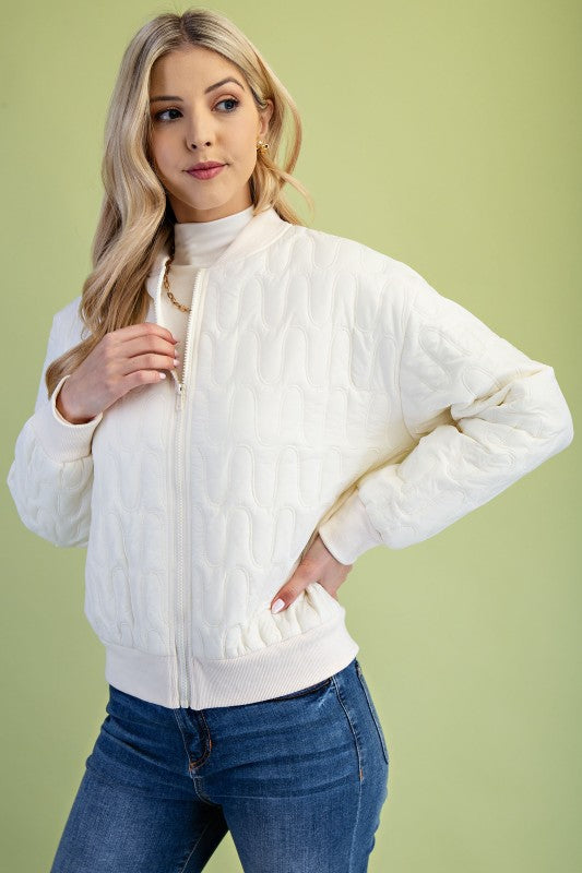 BOMBER JACKET 1392 IVORY