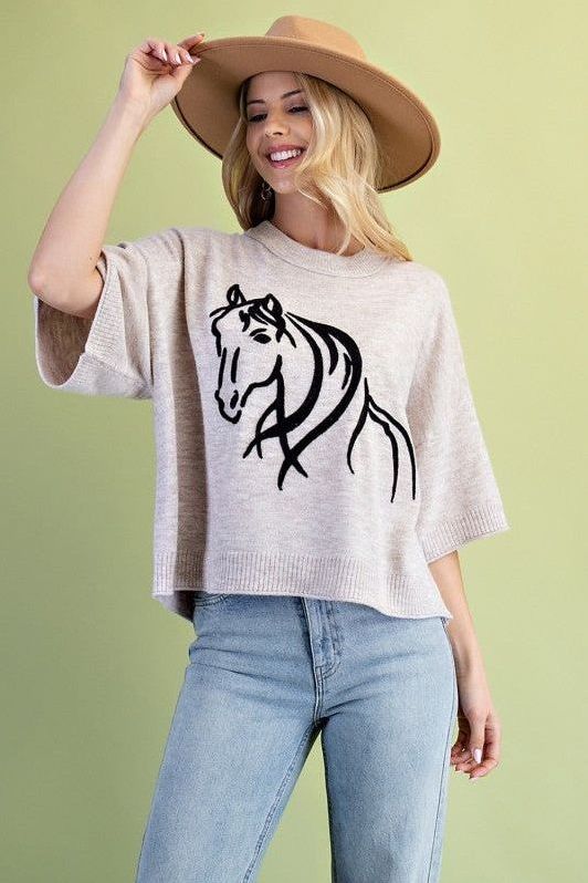 HORSE TOP 1328 BROWN