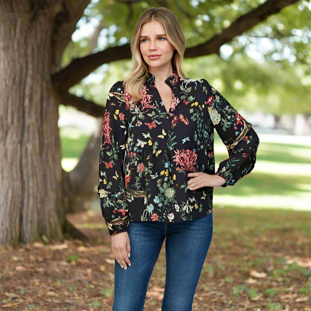 FLORAL TOP 24156