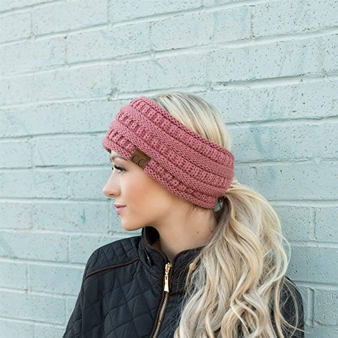 Ponytail Headwrap (Mauve)