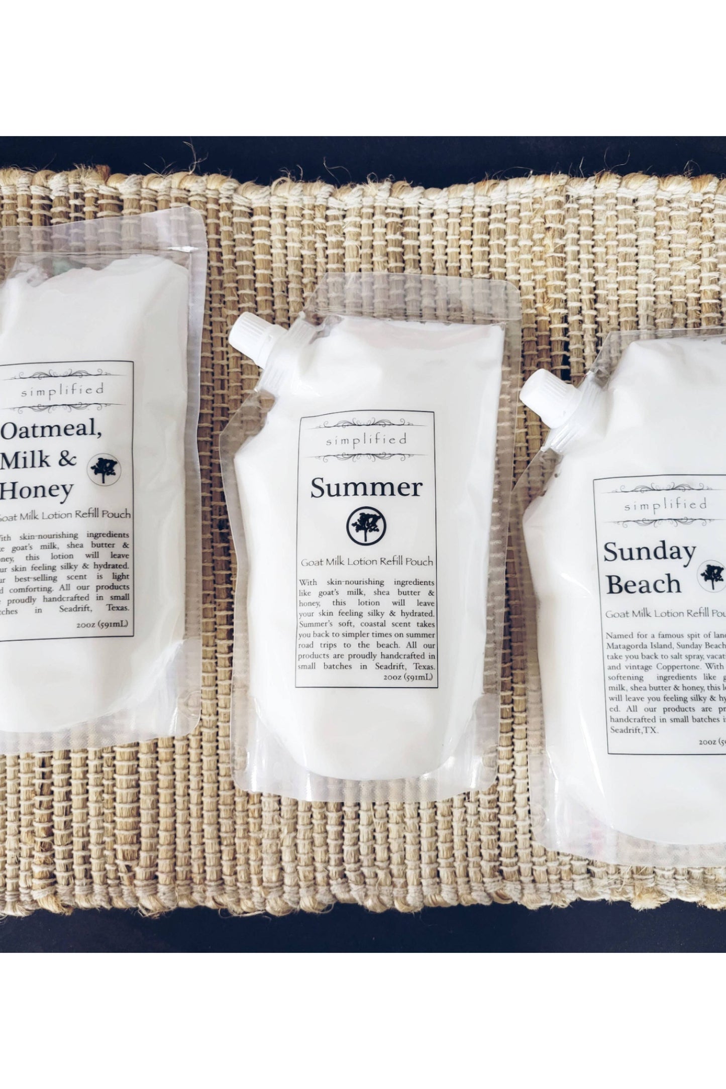 20oz Goat Milk Lotion Refill Bag: White Tea