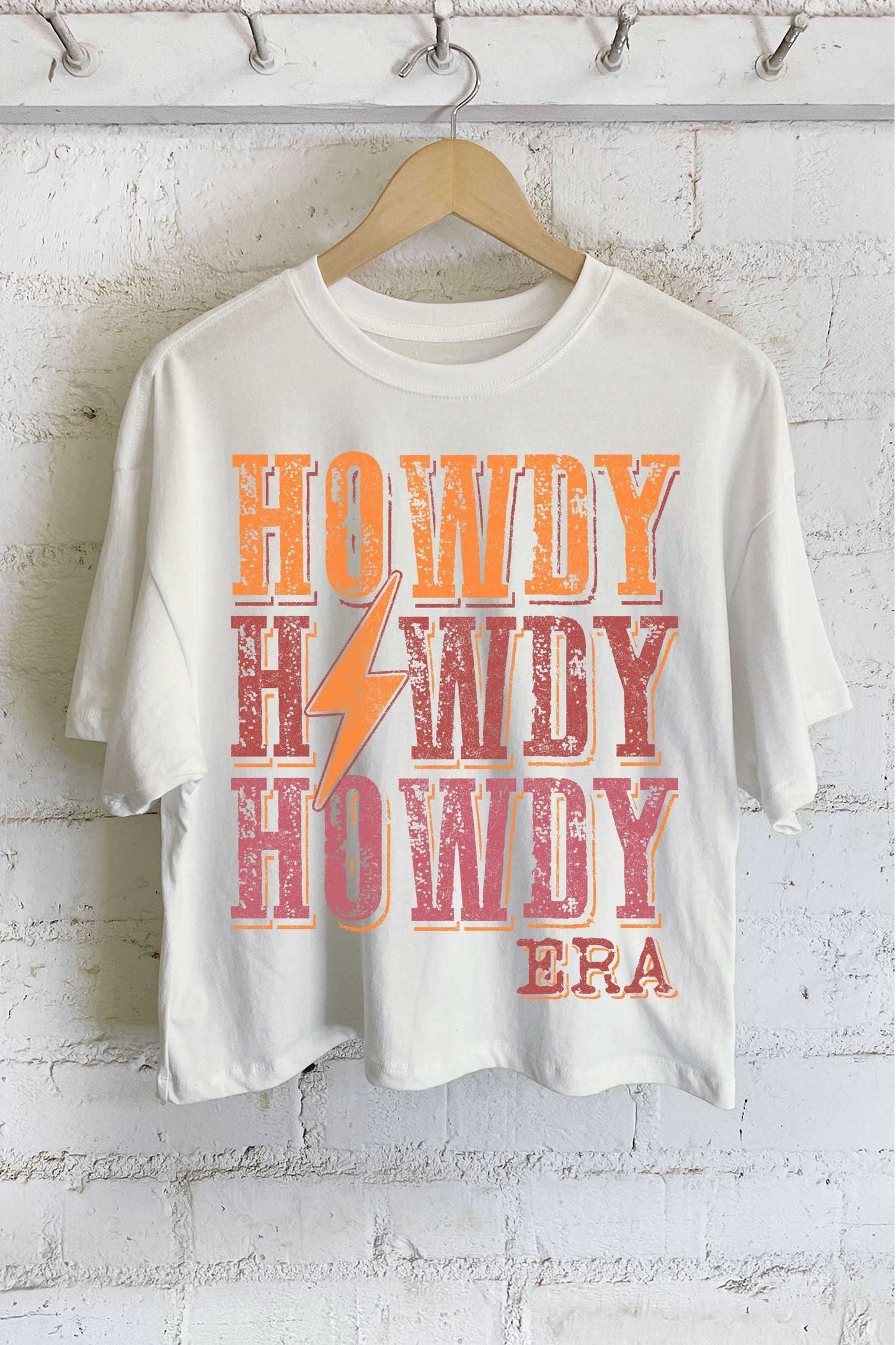 HOWDY LONG CROP TOP: NATURAL