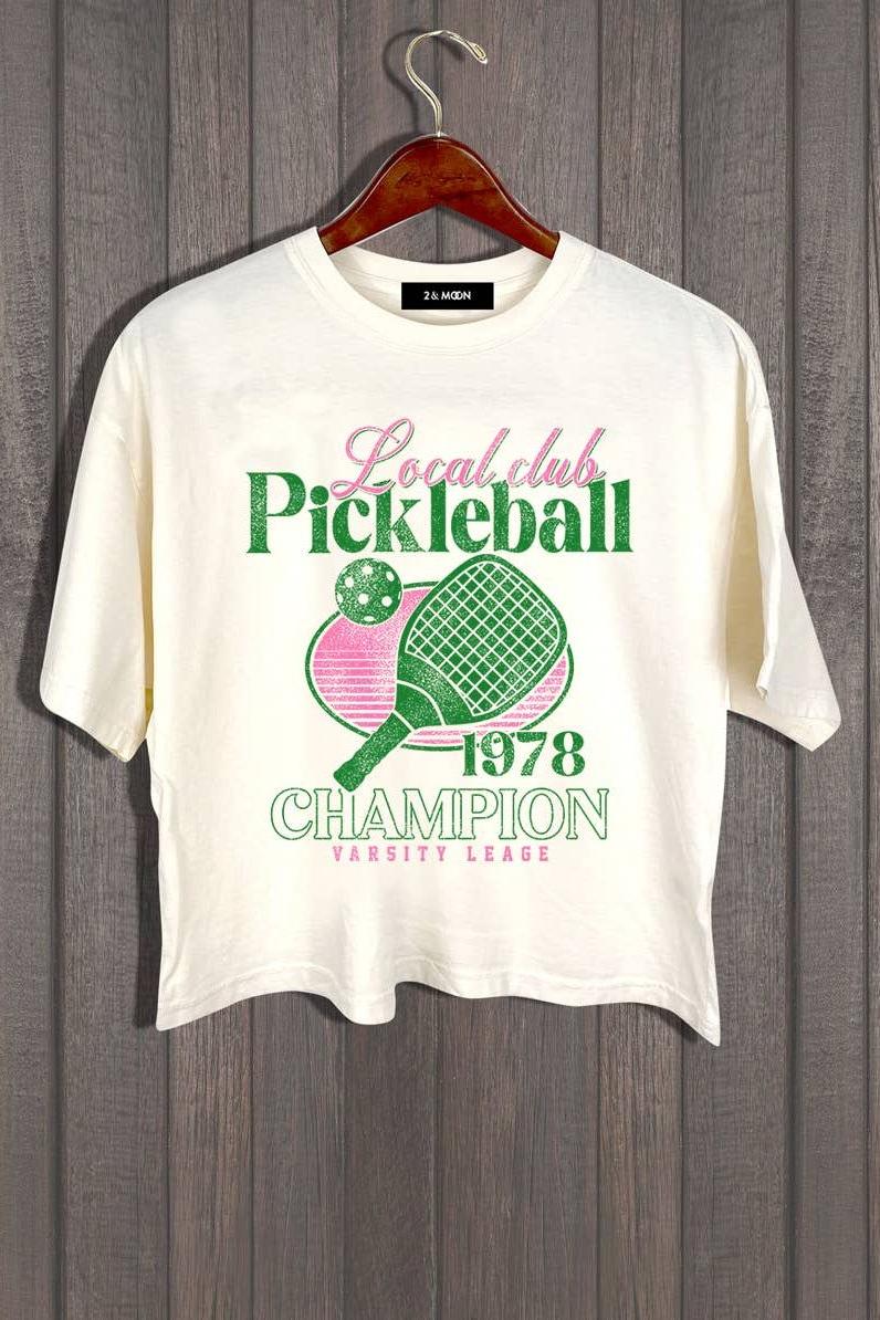 LOCAL PICKLEBALL CROP TEE
