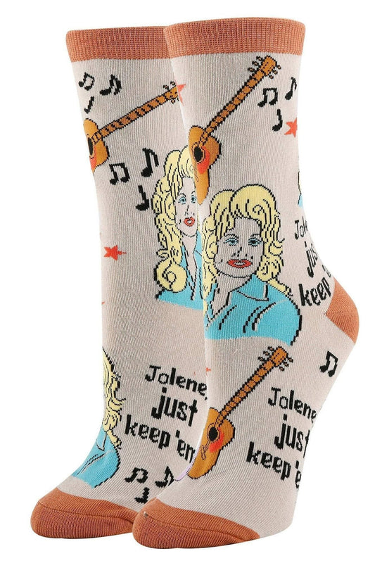 Just Keep 'em | Women's Western Jolene Novelty Crew Socks 23508