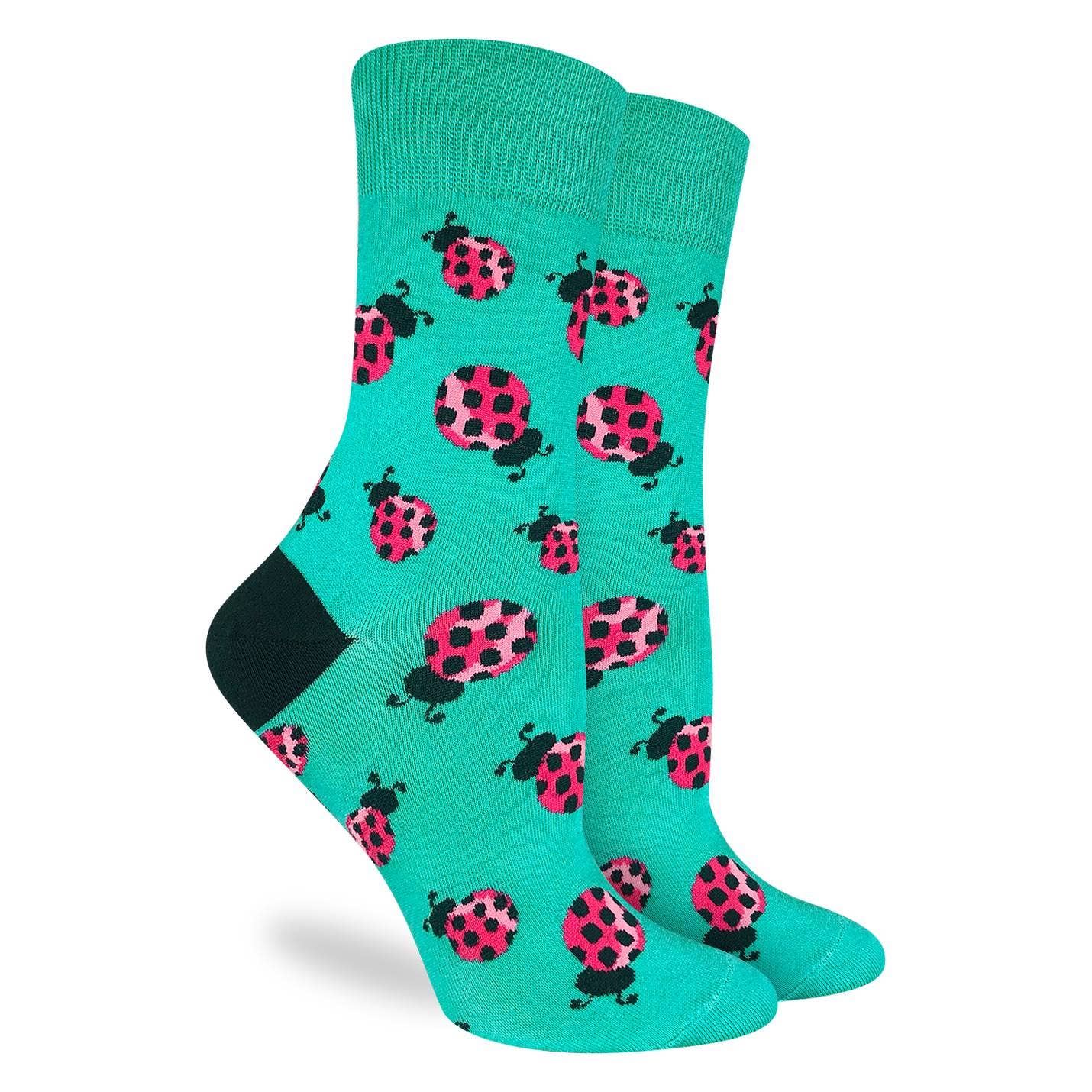 Women's Ladybugs Socks: Shoe Size 5-9