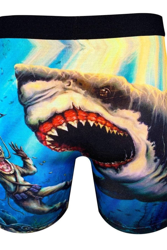 Men's Shark Attack Underwear: Extra Large (Size 38-40)