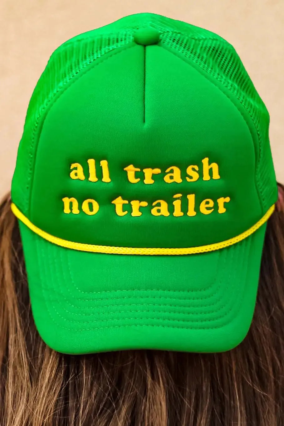 ALL TRASH, NO TRAILER HAT in PINK