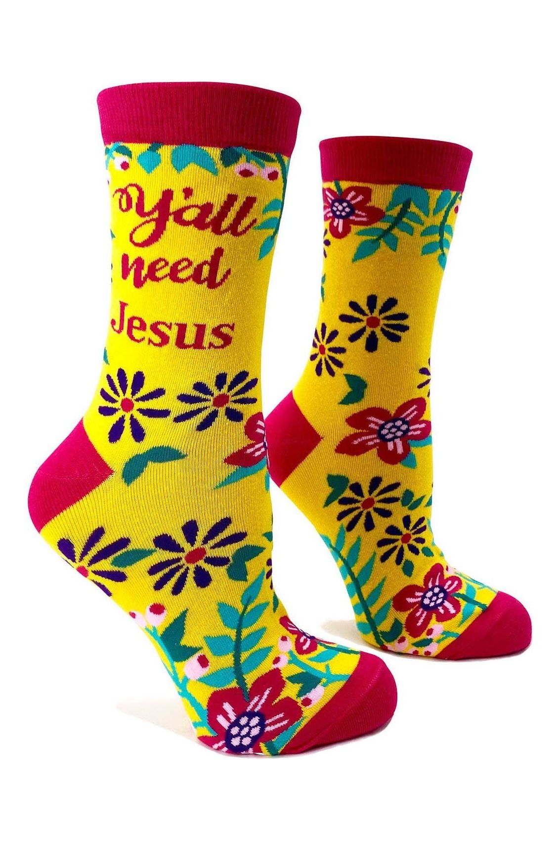 Y'all Need Jesus Women's Crew Socks