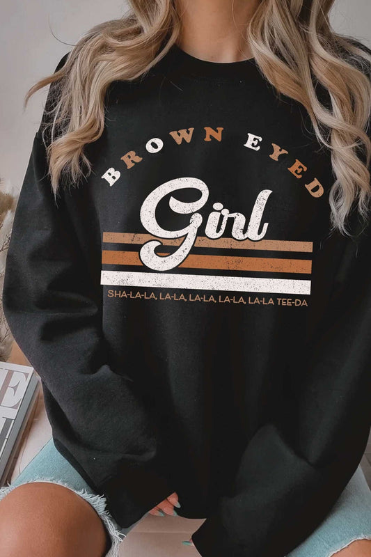 BROWN EYED GIRL SWEATSHIRTS: CORAL