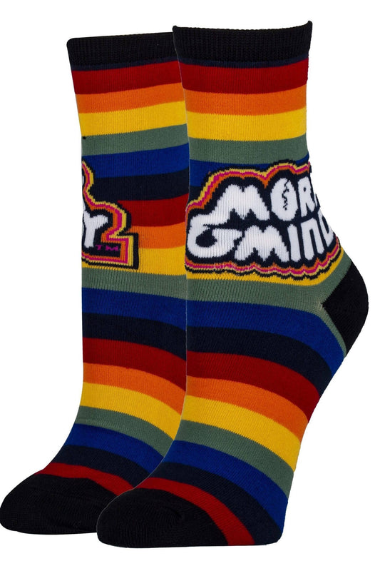 Mork and Mindy | Women's Cotton Crew Funny Socks 20472