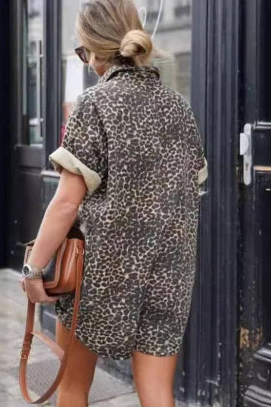 Romper in Leopard 4568