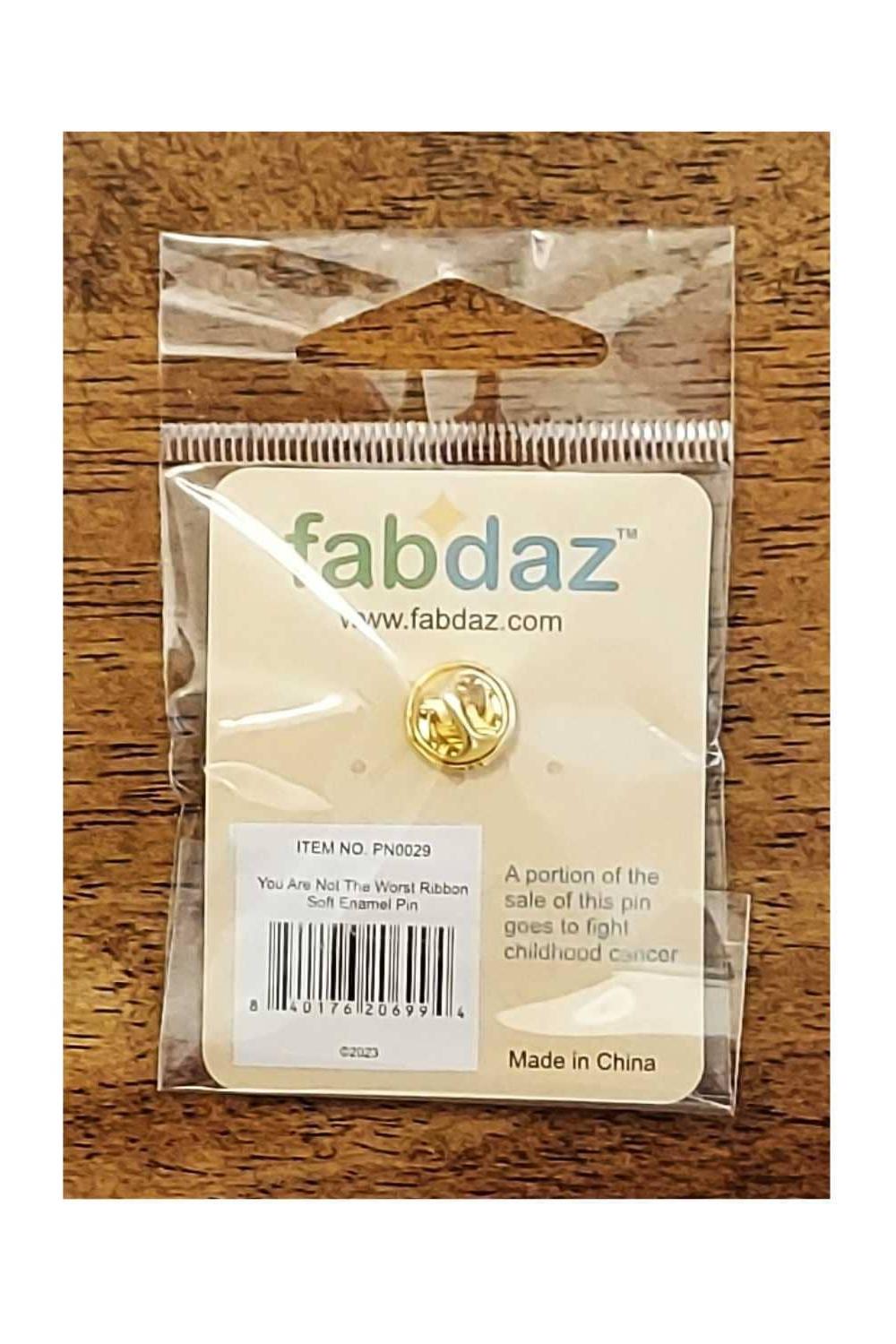 You Are Not the Worst Ribbon Enamel Pin with Metal Frame