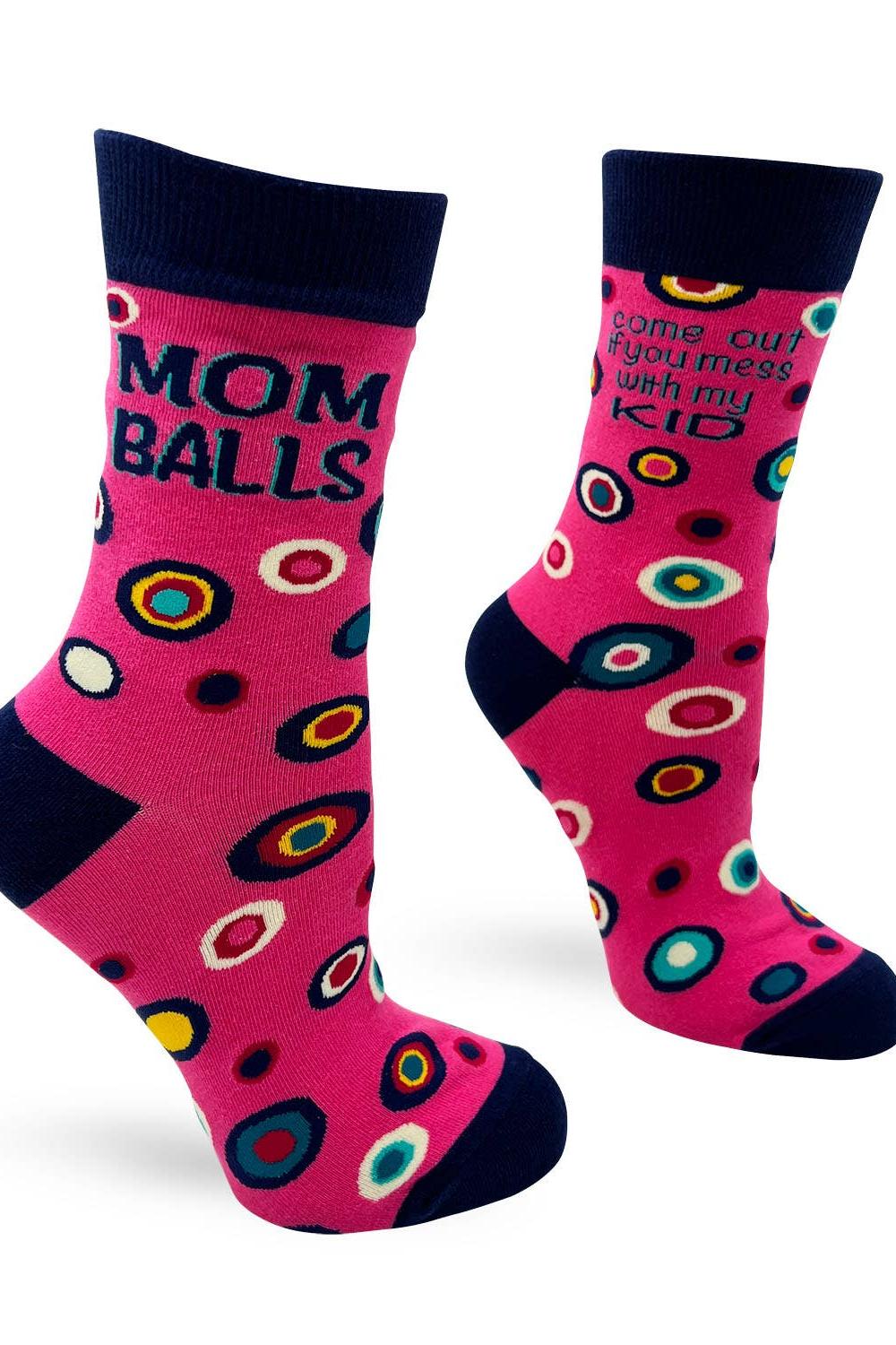 Mom Balls Ladies' Crew Sock