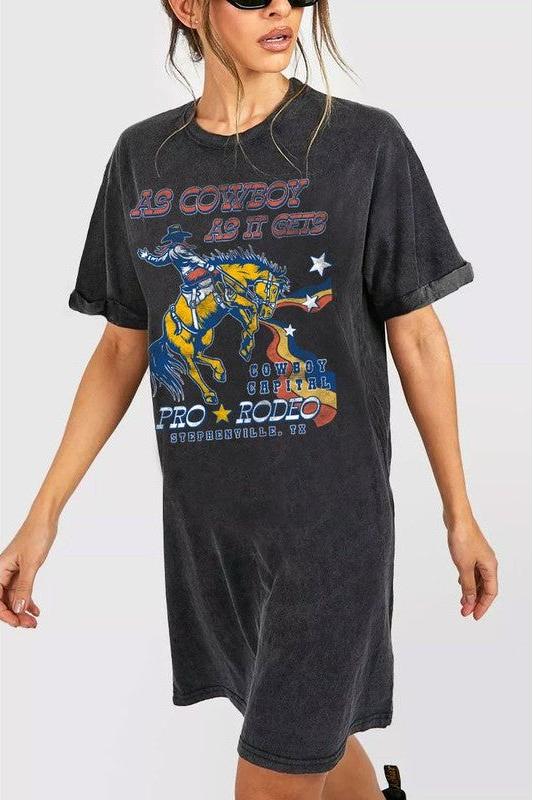 AS COWBOY AS DRESS in BLACK 6977