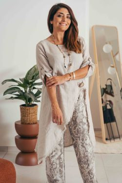 MADE IN ITALY DUSTER TOP 1271