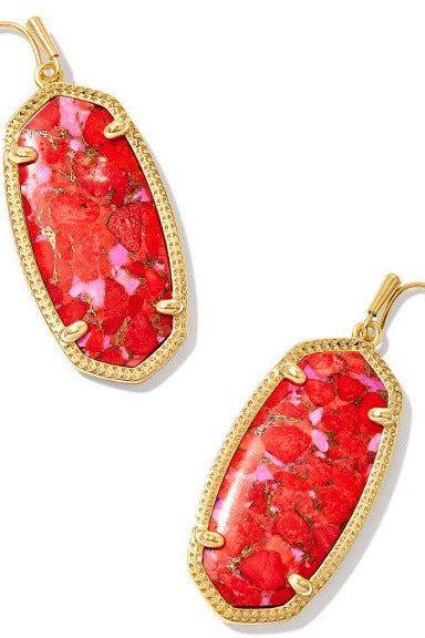 KENDRA SCOTT ELLE DROP EARRINGS in GOLD