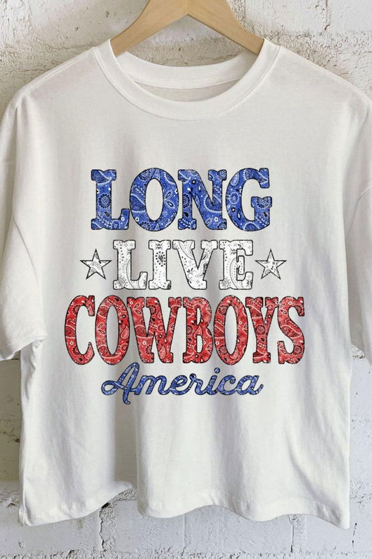 Cowboy Bandana Crop Tee