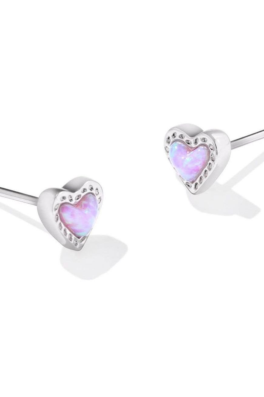 KENDRA SCOTT ARI HEART STUD EARRINGS ~ Gold