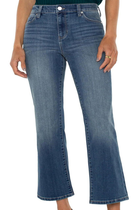 LIVERPOOL JEANS HANNAH CROP FLARE 7028