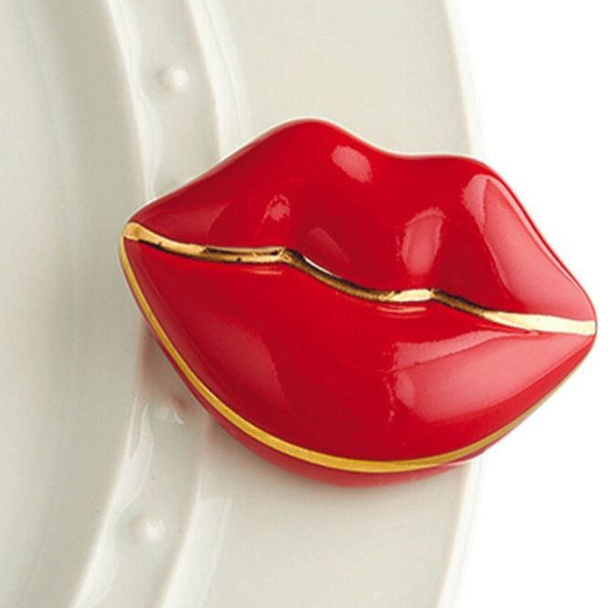 NORA FLEMING SMOOCHES LIPS MINI A249