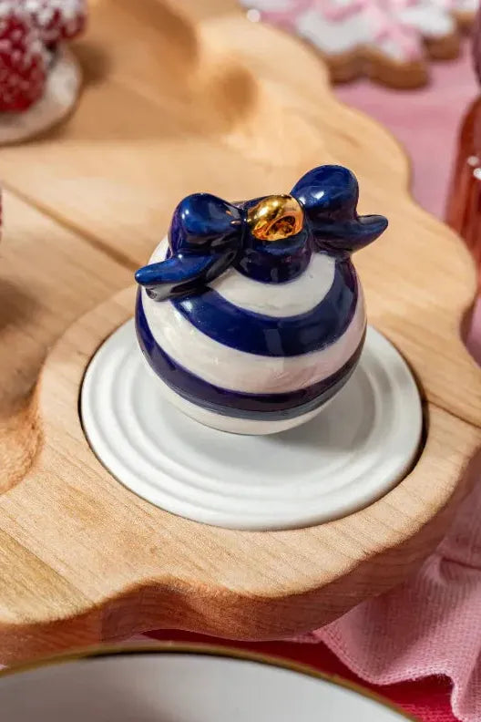 NORA FLEMING BLUE DECK THE HALLS MINI a424