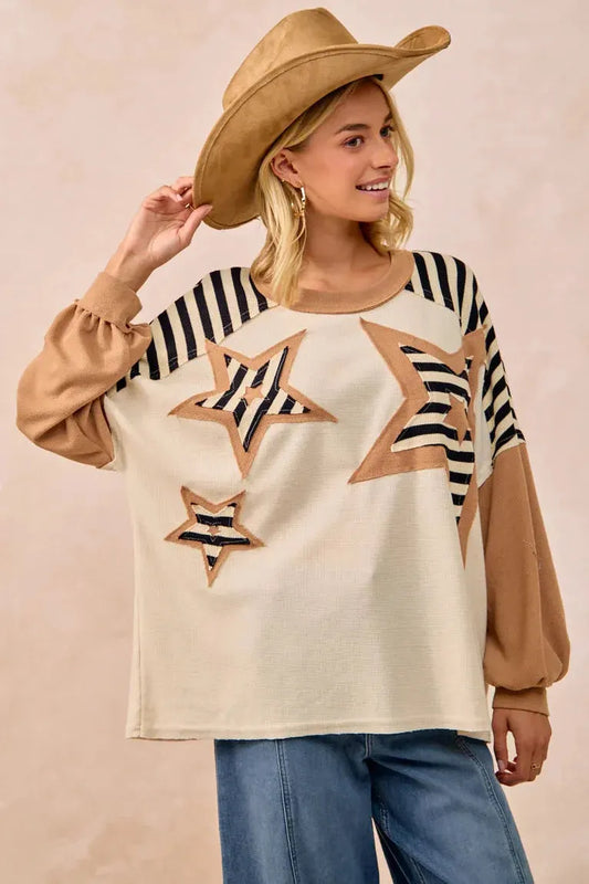 STRIPED STAR TOP 3617