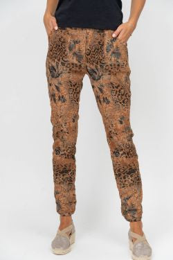 FLORAL CHEETAH PANT 22126