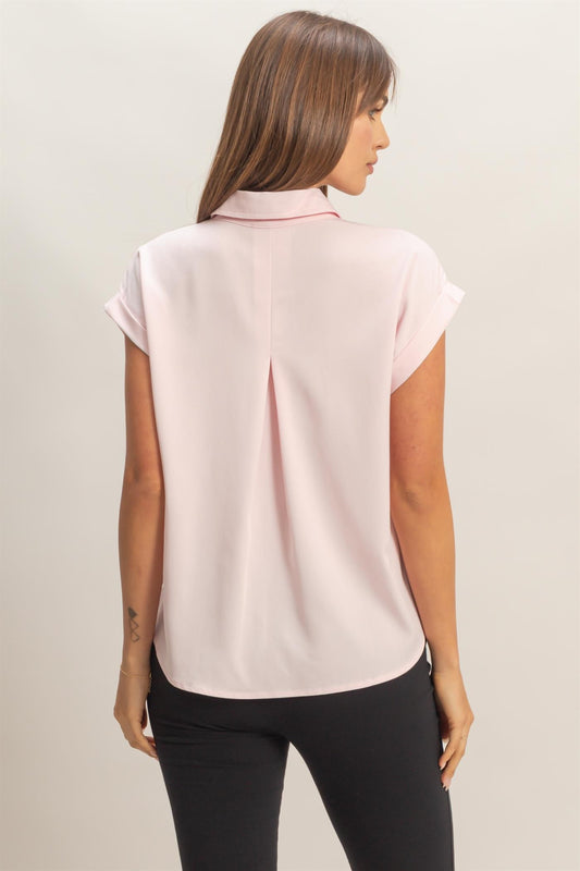 CAP SLEEVE TOP 116 in PINK