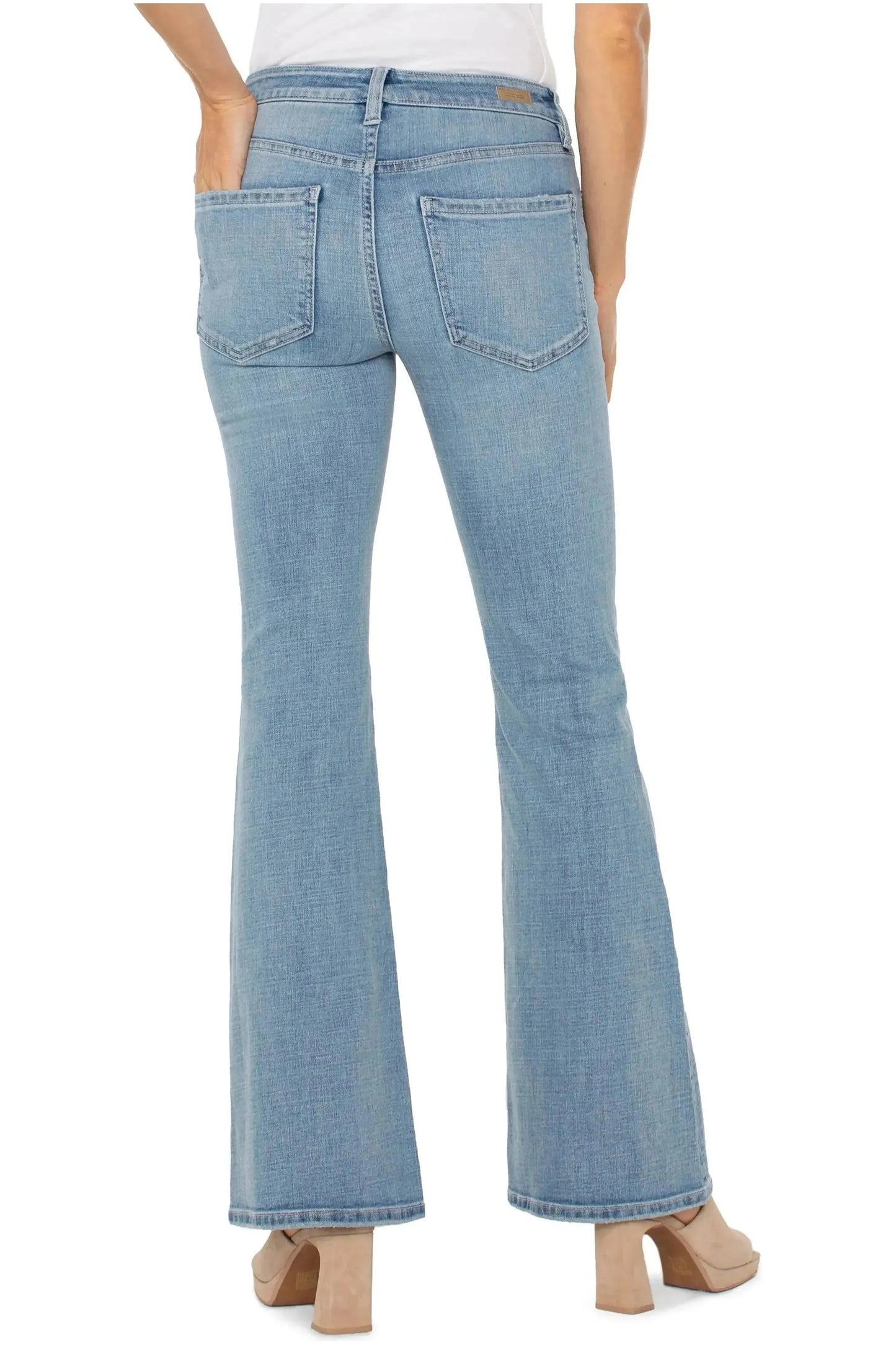 LIVERPOOL JEANS HANNAH FLARES in LIGHT BLUE DENIM