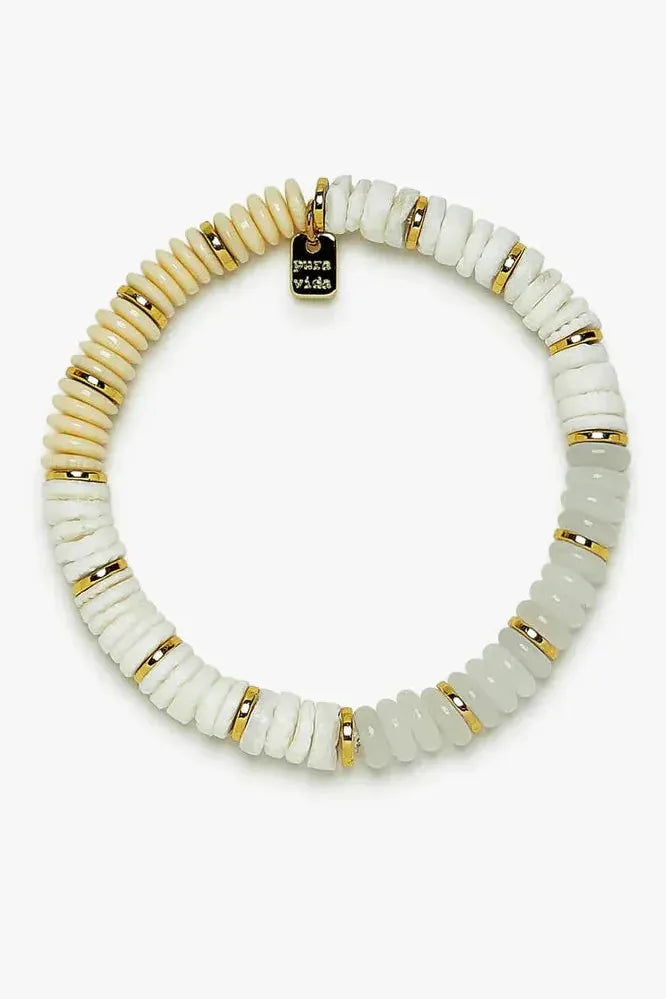 PURA VIDA BRACELET, CARMEL MIXED BEAD