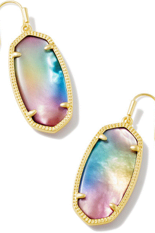 KENDRA SCOTT ELLE DROP EARRINGS in GOLD