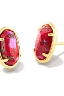 KENDRA SCOTT GRAYSON STONE STUD EARRINGS
