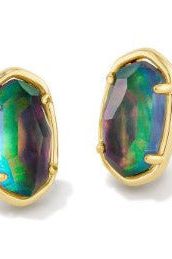 KENDRA SCOTT GRAYSON STONE STUD EARRINGS