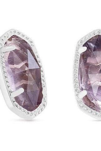 KENDRA SCOTT ELLIE STUD EARRINGS ~ RHODIUM