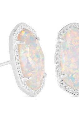 KENDRA SCOTT ELLIE STUD EARRINGS ~ RHODIUM