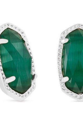 KENDRA SCOTT ELLIE STUD EARRINGS ~ RHODIUM