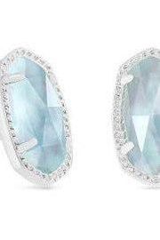 KENDRA SCOTT ELLIE STUD EARRINGS ~ RHODIUM
