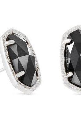 KENDRA SCOTT ELLIE STUD EARRINGS ~ RHODIUM