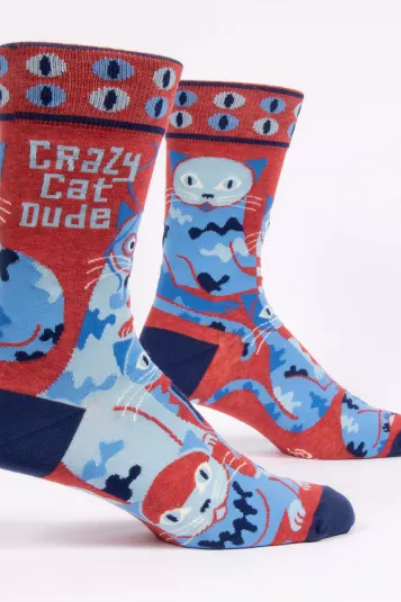 B01 Socks Z MEN'S 870 CRAZY CAT DUDE