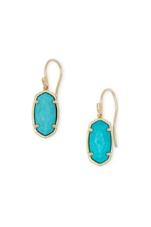 X KENDRA SCOTT LEE REAL TURQUOISE EARRINGS
