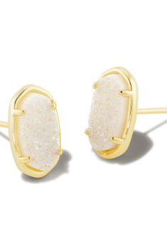 KENDRA SCOTT GRAYSON STONE STUD EARRINGS