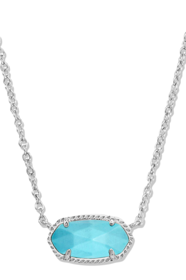 KENDRA SCOTT ELISA NECKLACE RHODIUM